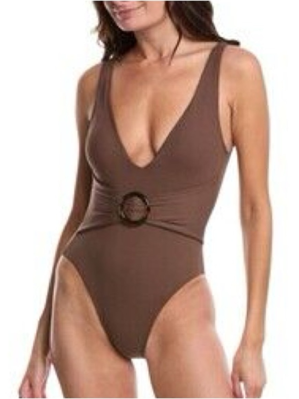 summersalt backflip with cinched belt ribbed brown